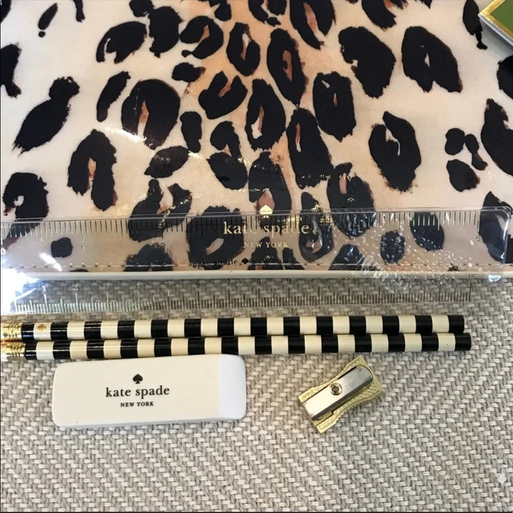 KATE SPADE Leopard Print Pencil Pouch